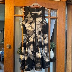 Mossimo Supply Co. Black and Gray Mini Dress